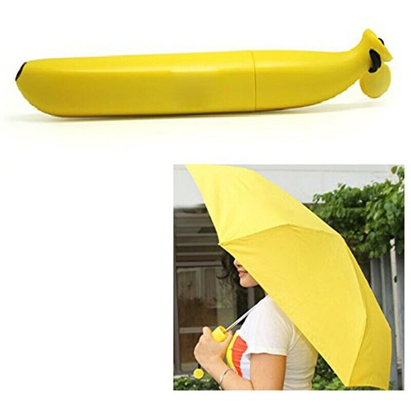 Umbrella banana folding umbrella banana umbrella yellow Q3V9V9