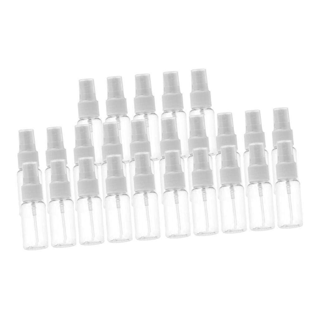 25pcs Clear Plastic Empty Cosmetic Sprayer Bottles Perfumes Container 10ml