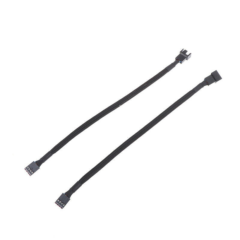 2pcs 4 Pin PWM Connector Case Fan Extension Power Cable for Compure C.l8