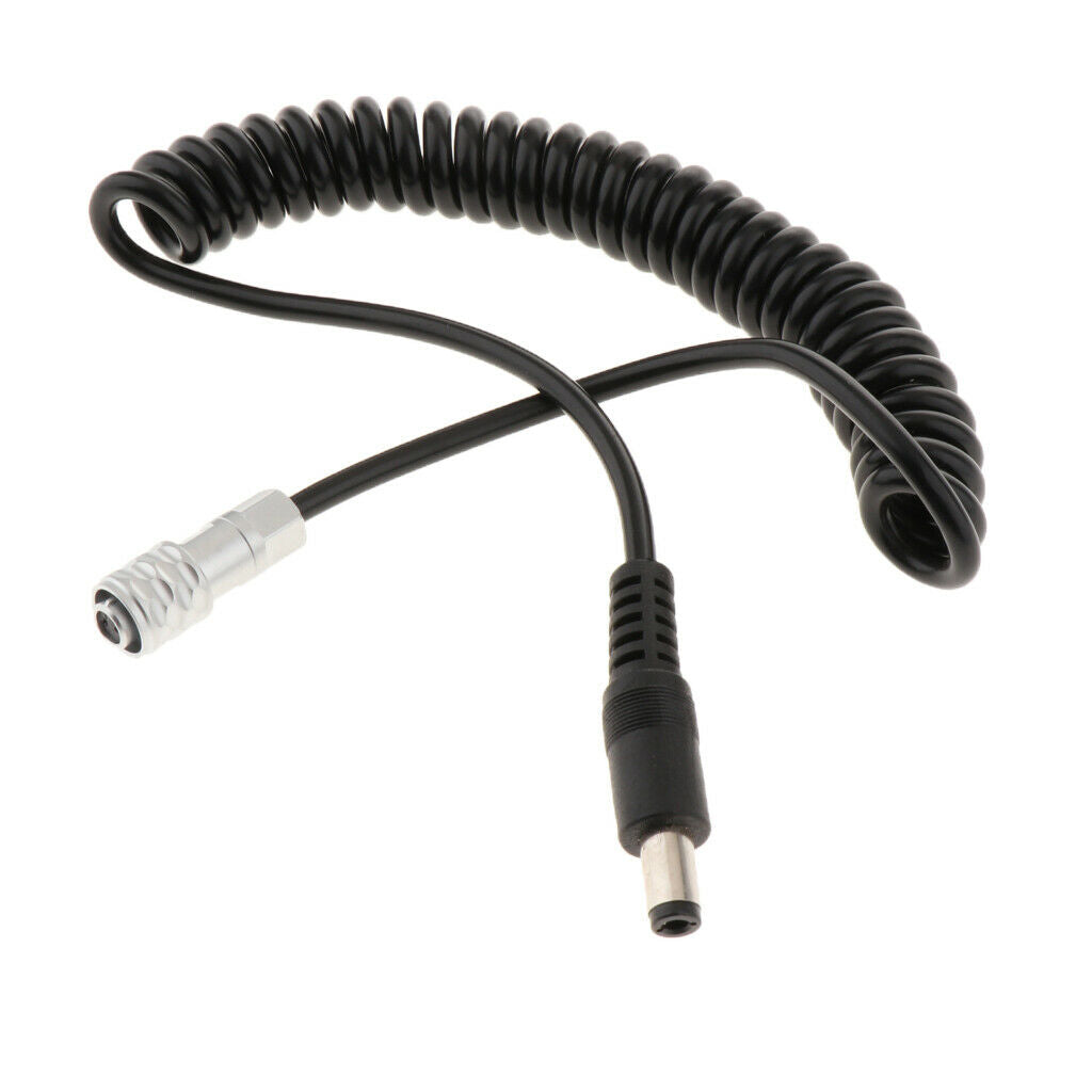 DC2.5 to Weipu SF610 2Pin Female Plug Power Coiled Cable Cord for BMPCC 4k
