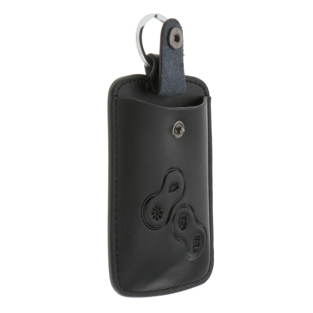 Car Leather Key Bag Men Car Key Case Holder Shell w/ Key Ring for Koleos New