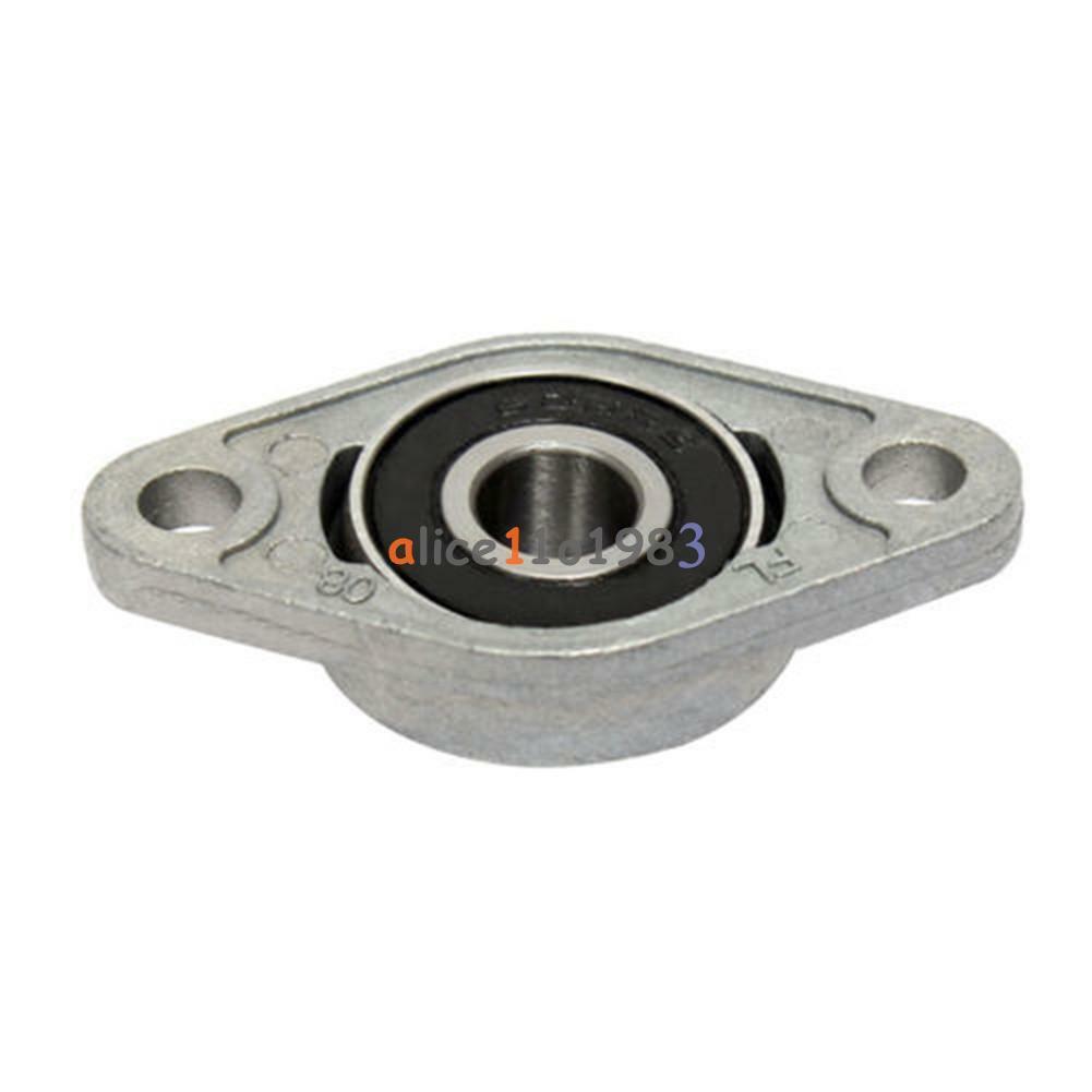 1 Pair 8mm Bore Diameter KFL08 Pillow Block Bearing Flange Rhombic Bearings New