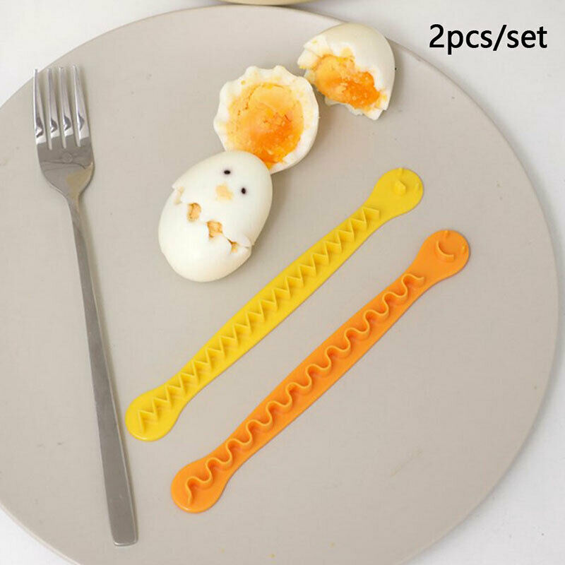 2Pcs/Set Fancy Cut Eggs Cooked Eggs Cutter Household Boiled Eggs Creative.l8