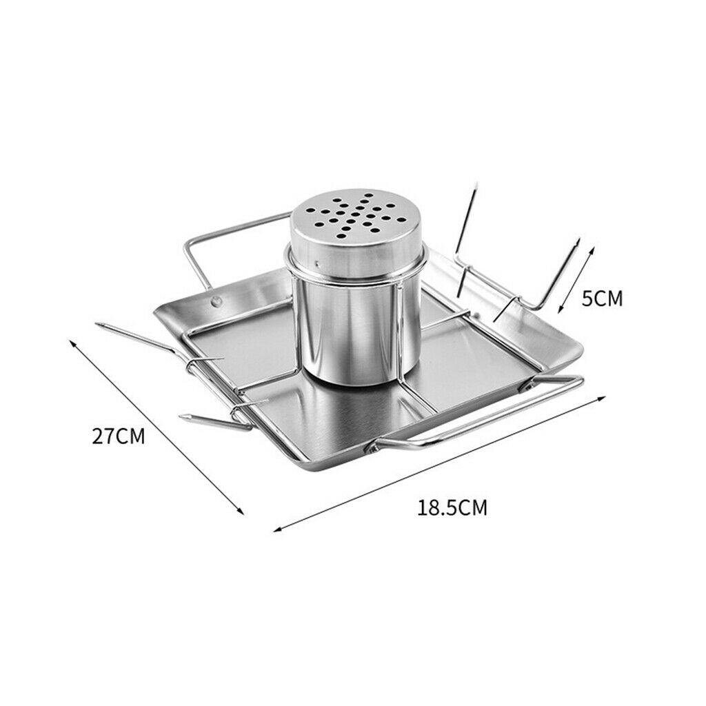 Vertical Beer Can Chicken Roaster Rack Steel Rack for Oven Barbecue Grill