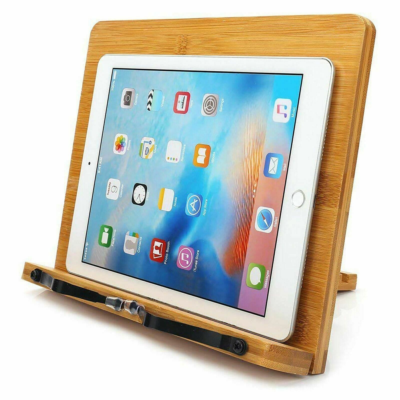 Adjustable Wooden Music Sheet Note Bible Cook Reading Book Foldable Holder Stand