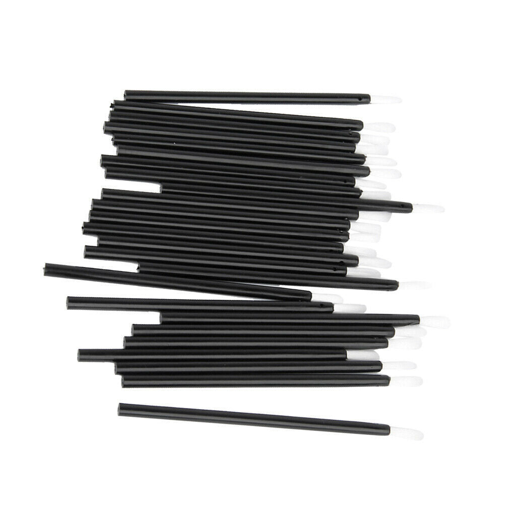 25 Pack Angled Nylon Lipstick Lip Gloss Brushes Cosmetic Set for Travel