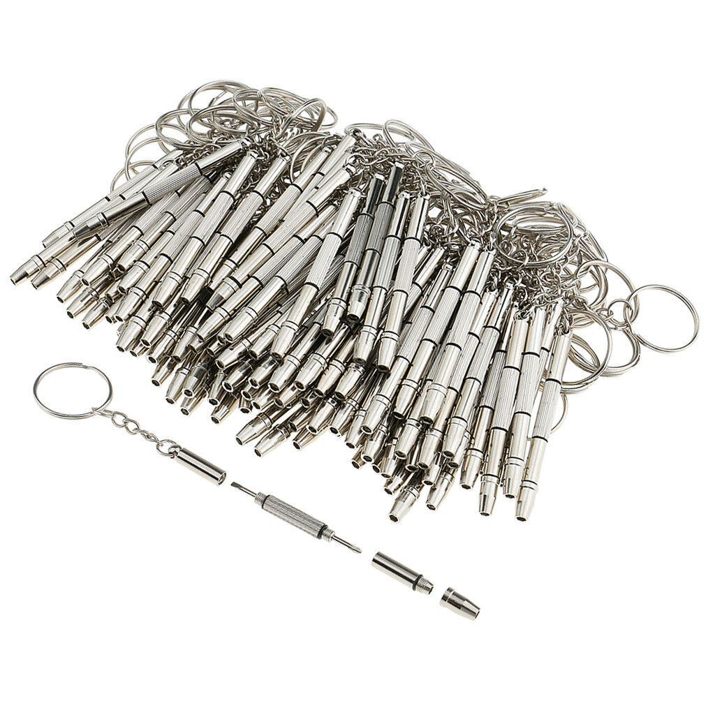 Lot 100 Ptotable 4 in 1 Eyeglass Sunglass Frame Repair Kit Screwdriver Tool