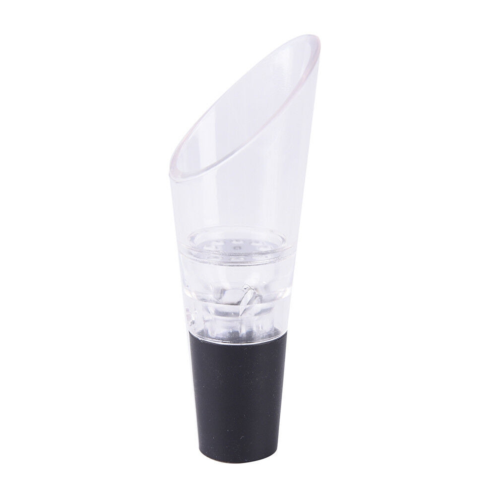 1pc Wine Aerator Pour Spout Acrylic Decanter Pourer Aerating Bottle Stopp.l8