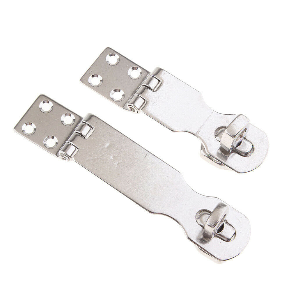 97mm/63mm Padlock Hasp Door Clasp Gate Lock Stainless Steel Twist Knob for Door