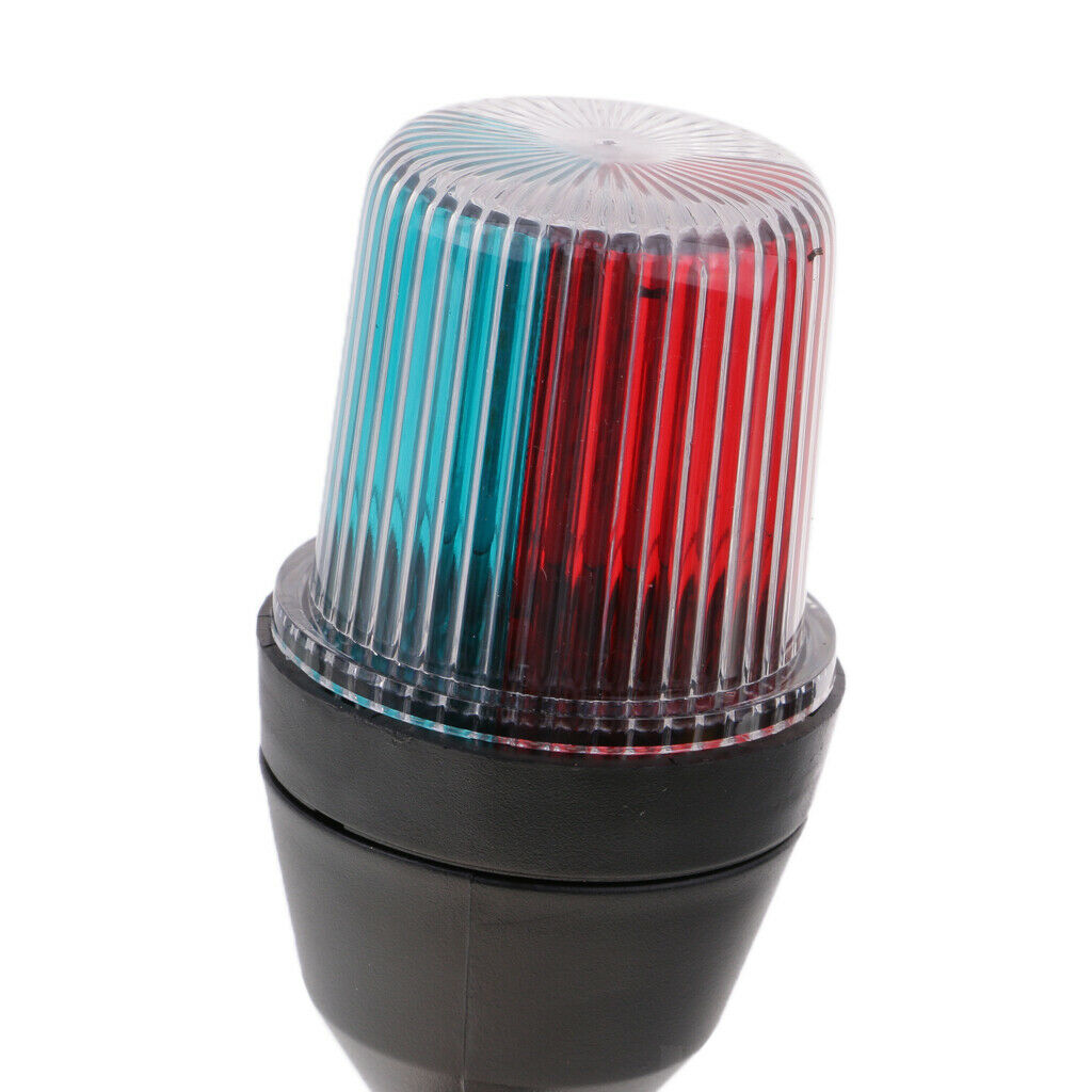 12V Marine Boat Three-Color Red Green White LED Anchor Light Stainless Steel