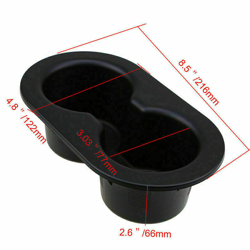 Black Car Auto Seat Cup Drink Holder Trim For Dodge Ram 1500 2500 3500 2002-2016
