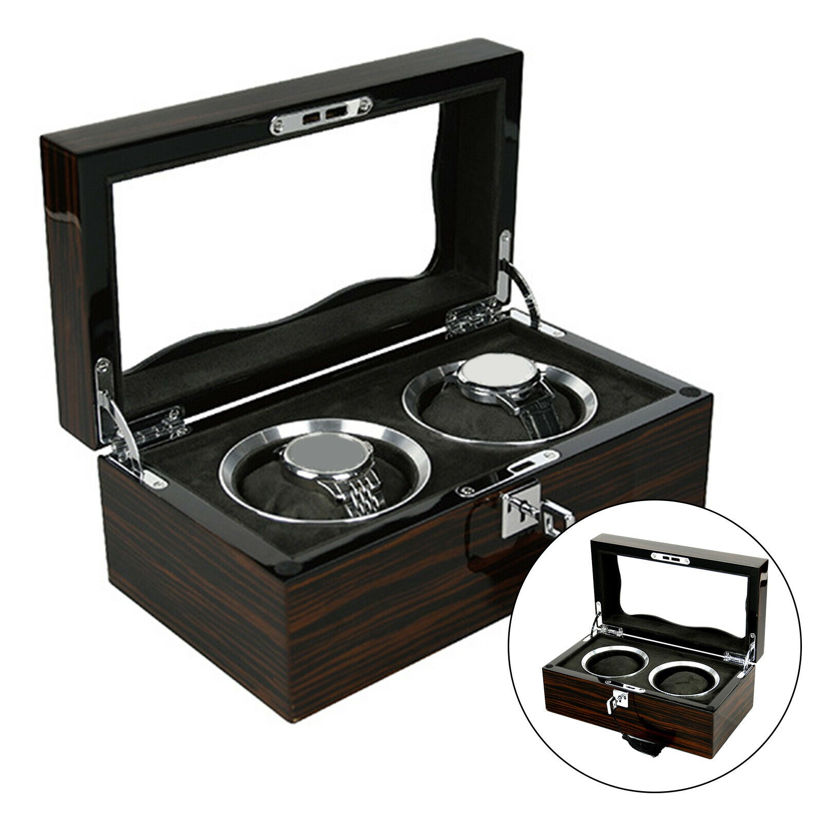Wooden Mechanical Watch Display Box Watches Storage Box Durable Premium
