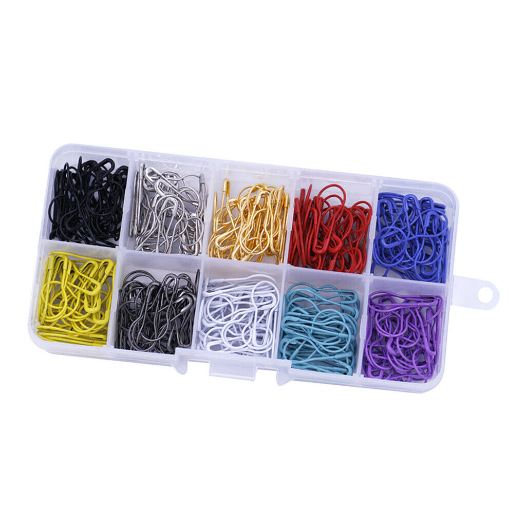 300pcs Alloy Colorful Safety Pins Gourd Bulb Pins Calabash Pin Bead Needles