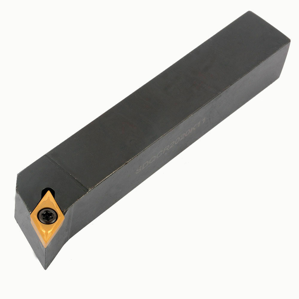 107.5° SDQCR2020K11 Lathe External Turning Tool Holde +DCMT11T304 Turning insert