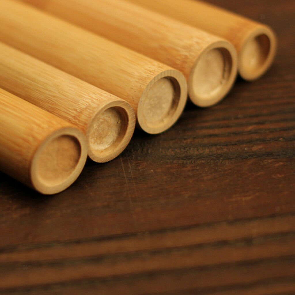 5 Pieces Travel Portable Bamboo Tea Leaves Grocery Spice Tray