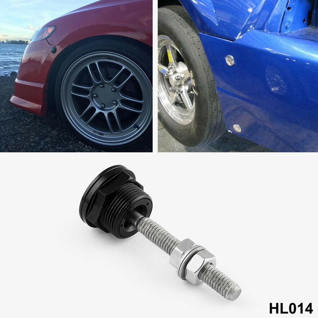 16Pcs 22mm Push Button Quick Release Bonnet Hood Pins Lock Latch Universal