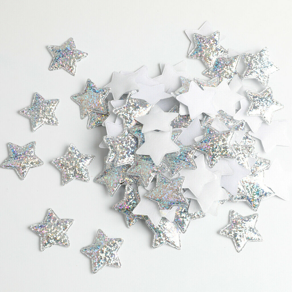 100 Pieces Glitter Star Confetti Sprinkle Iridescent Metallic Table Decor