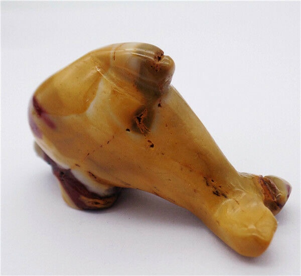 50x28x15mm Natural Mookaite Gem Carved Dolphin Statue Healing Decoration HH8137