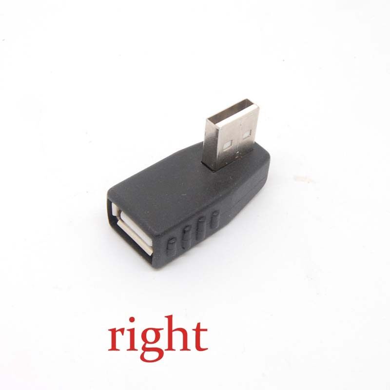 10pcs USB 2.0 A Male to Female Extension Cable 90 Degree right Angle Adapter