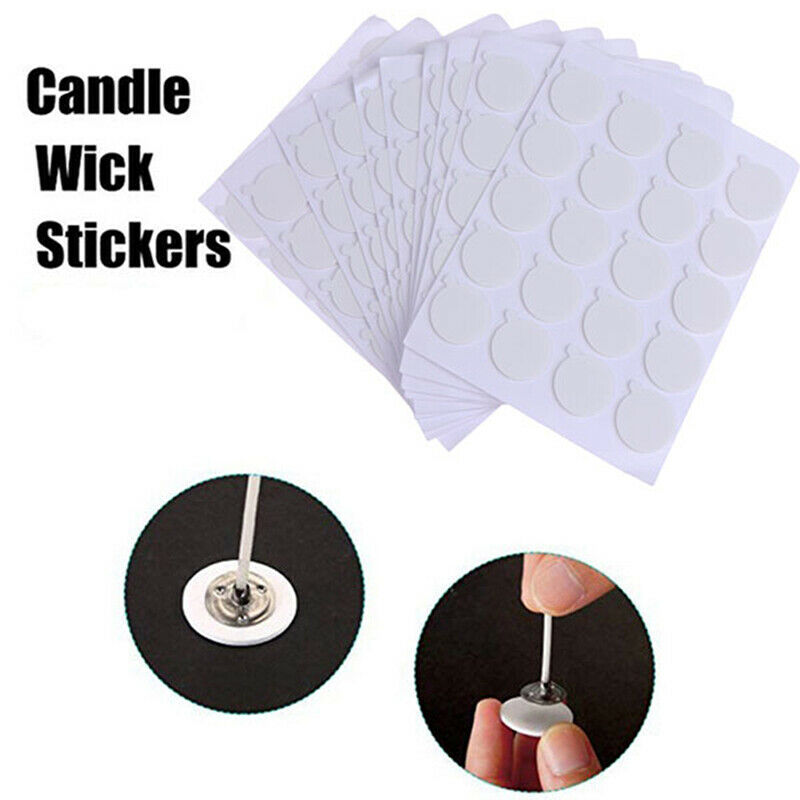 New 100 Candle Wick Stickers Double-sided Adhesive Dots for Candle Making.l8