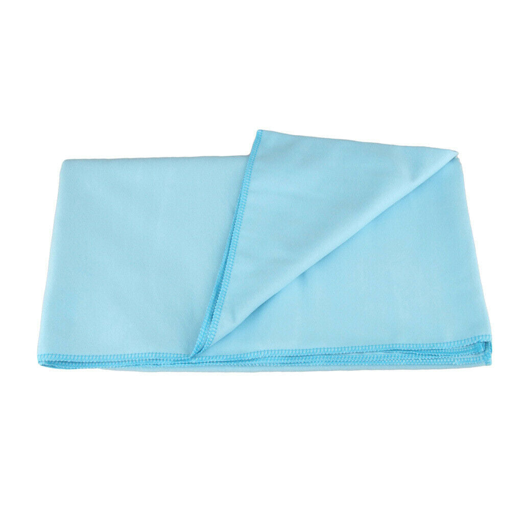 Soft Microfiber Quick Dry Towel Sports Bath Gym Travel Swim Light blue