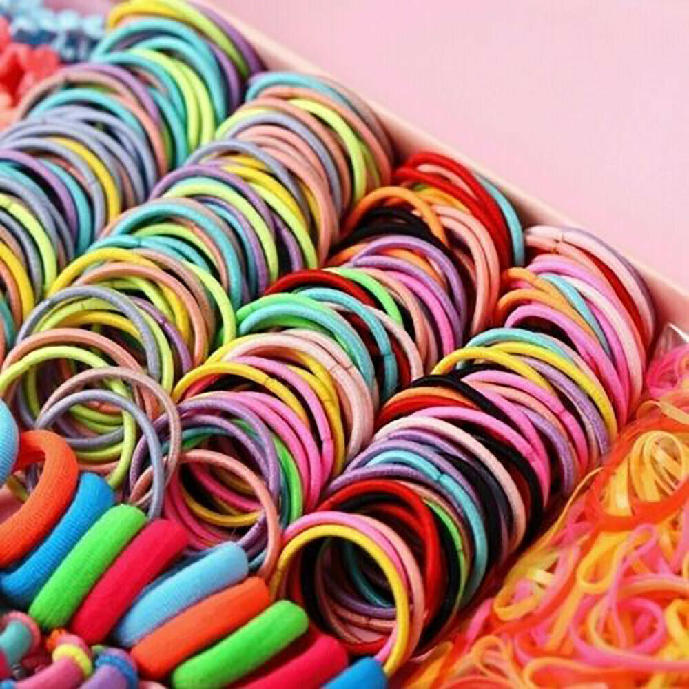 Wholesale 870Pcs Girls Hair Clips Rope Ponytail Holder Kids Hair-Accessories Set