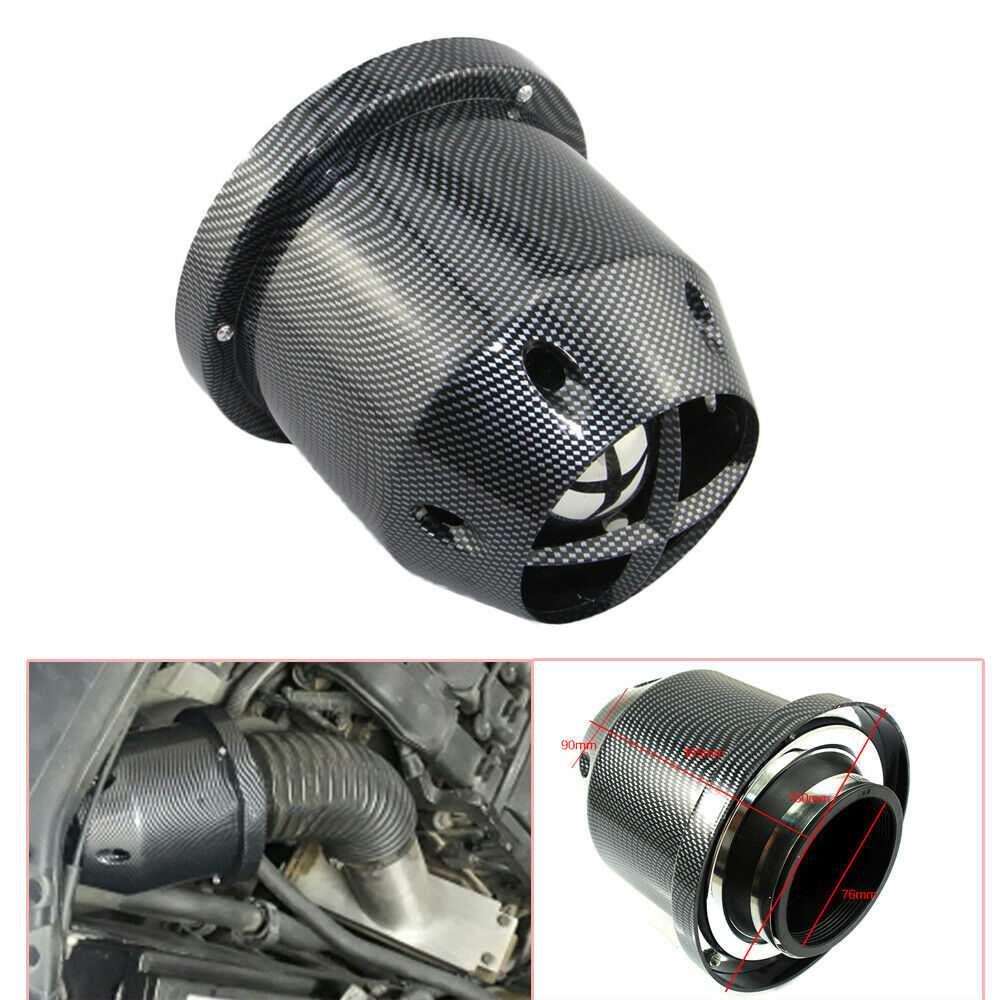 Universal Caliber 3'' 76mm Car SUV Auto High Flow Cold Air Intake Filter Cleaner