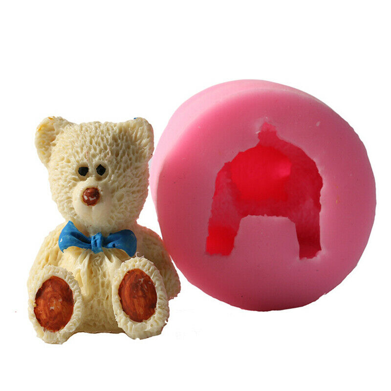 Bear Shape Silicone Fondant Chocolate Cake Soap Mold Mould Cake Decoration ToI7