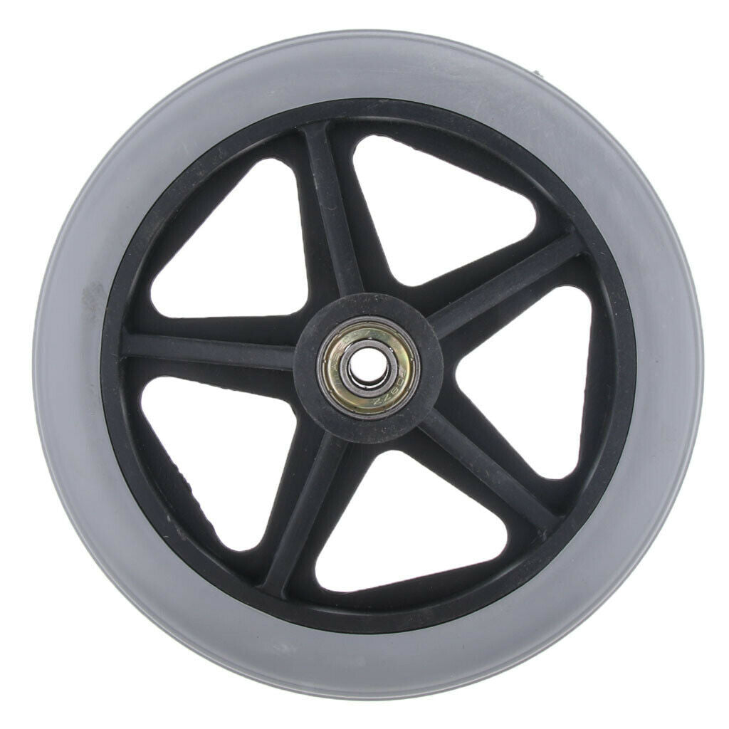 4 Pcs ABS Wheelchair Replacement Front Wheel 5/16" Castor Wheelchairs Supply