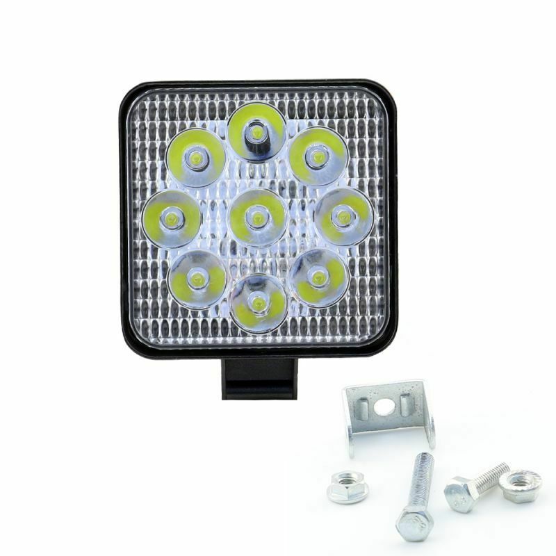 4PCS 27W Square LED Work Light Fog Flood Lamp Offroad Truck 12V 4WD SUV UTE ATV
