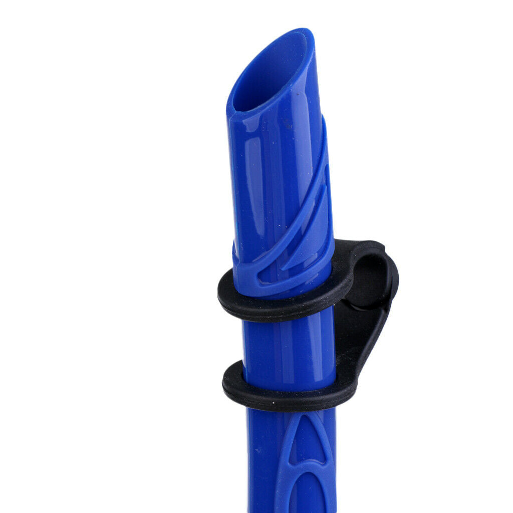Silicone Roll Up Wet Snorkel for Underwater Scuba Diving Snorkeling blue