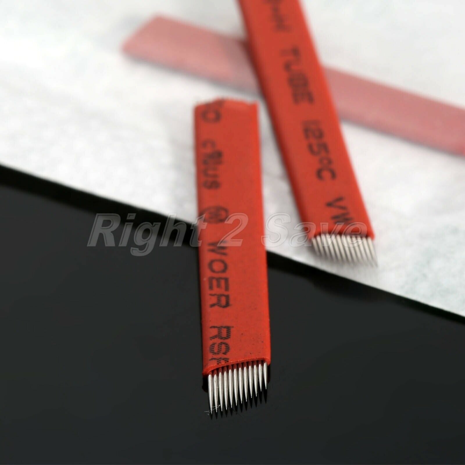 10pcs Permanent 12 Pin Needle Manual Tattoo Bevel Blades Makeup Eyebrow