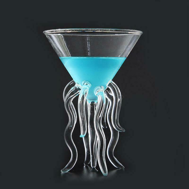 Octopus Cocktail Glass Transparent Jellyfish Glass Cup Juice Glass