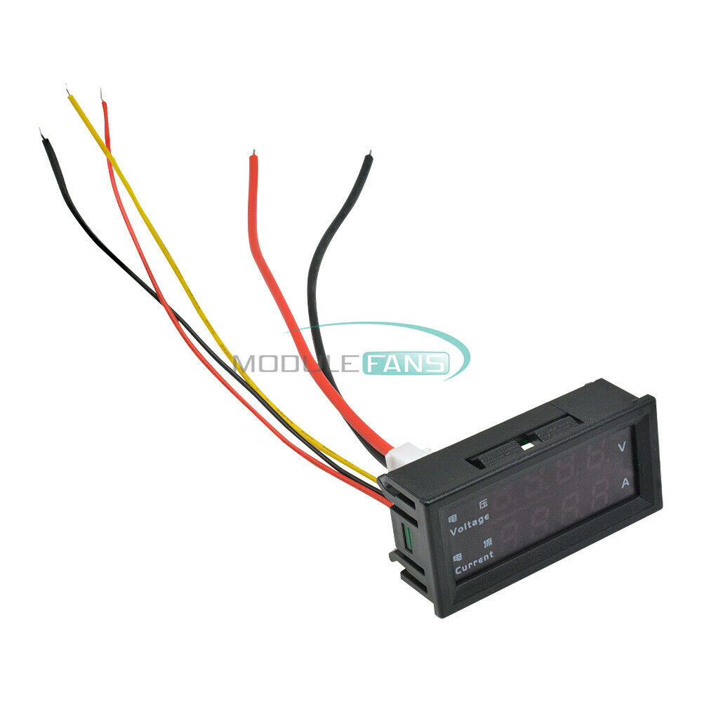 DC0-100V 10A Dual Display Voltage Current Power Meter Ammeter M4430 4-digit LED
