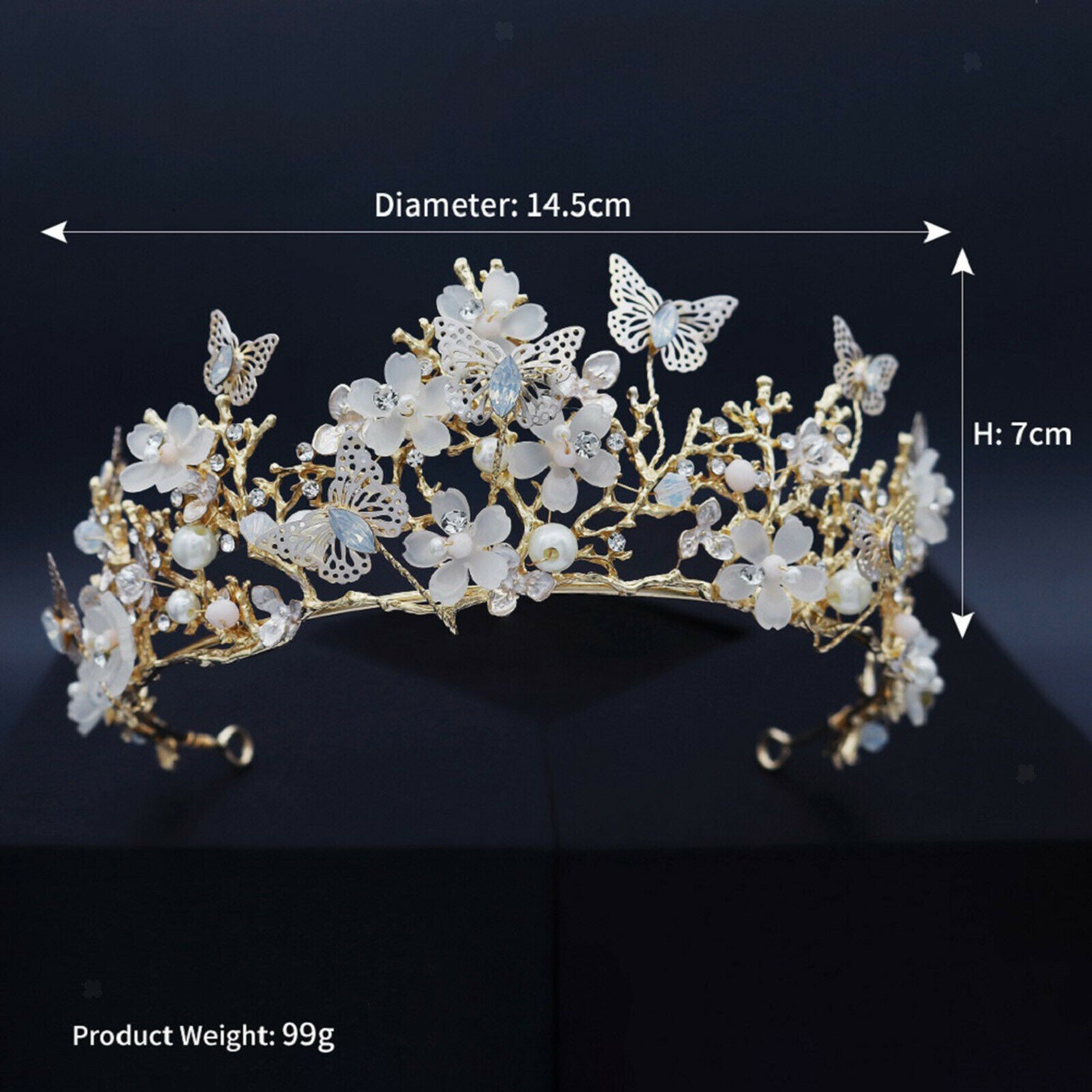 Lovely Crown Headband Crystal Quinceanera Crown Wedding Tiaras Party Prom