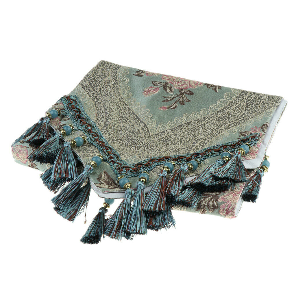 Elegant Table Runner Embroidered Dining Table Cloth Cover for Outdoor Garden