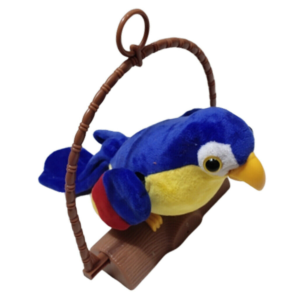 Funny Electric Pet Plush Talking Repeat What You Say Parrot Animal Toys