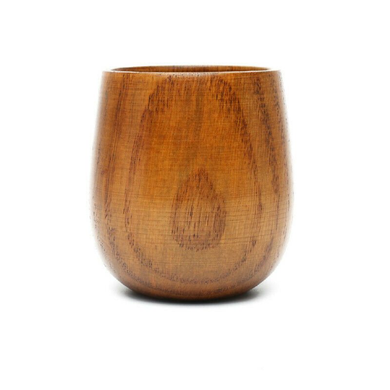 Tarot Water Elemental Natural Wood Glass Drinking Cup Teacup Wicca Altar Props