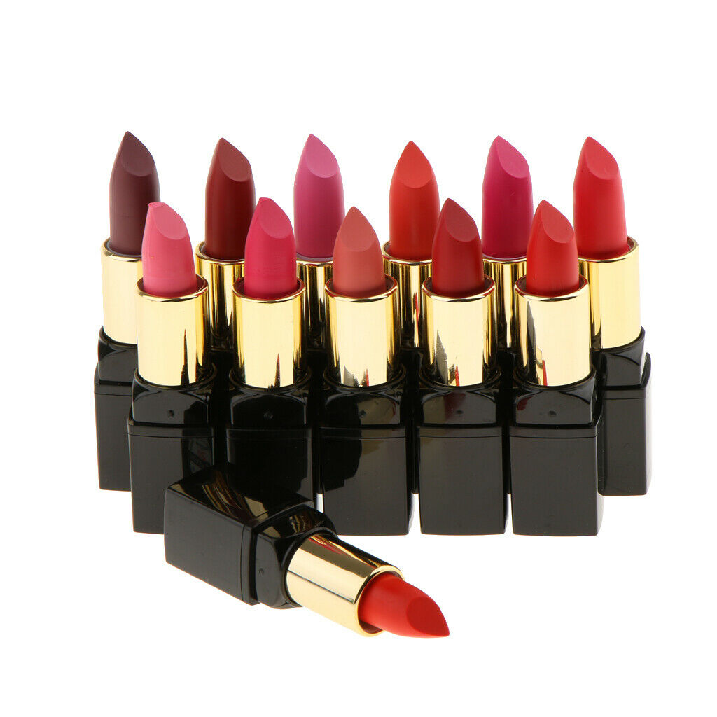 Set 12pcs Liquid Matte Makeup Lipstick Lip Pencil Lip Gloss Long Lasting Pen