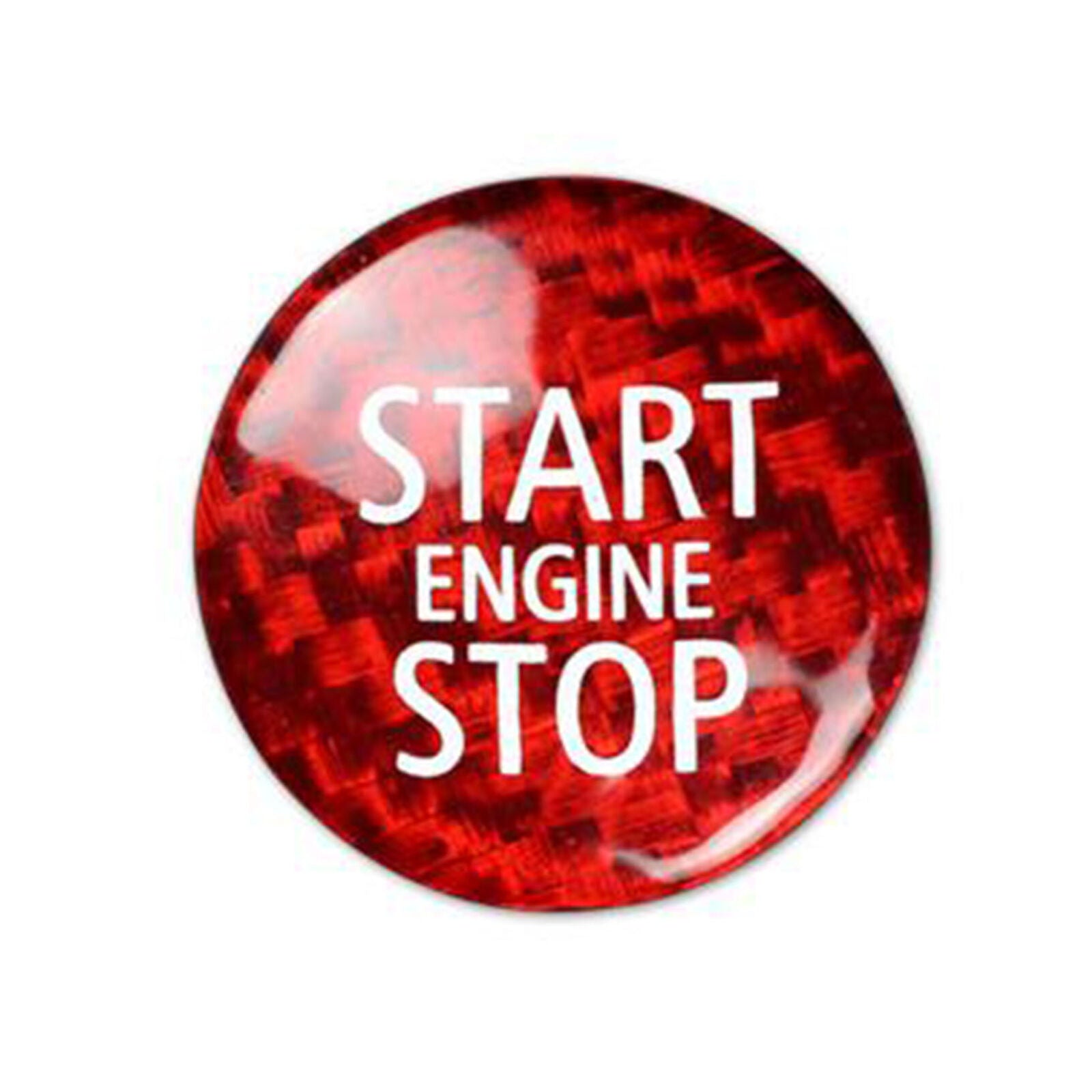 Carbon Fiber Keyless Engine Push Start Button For MINI Cooper R56 R57 R58 R59