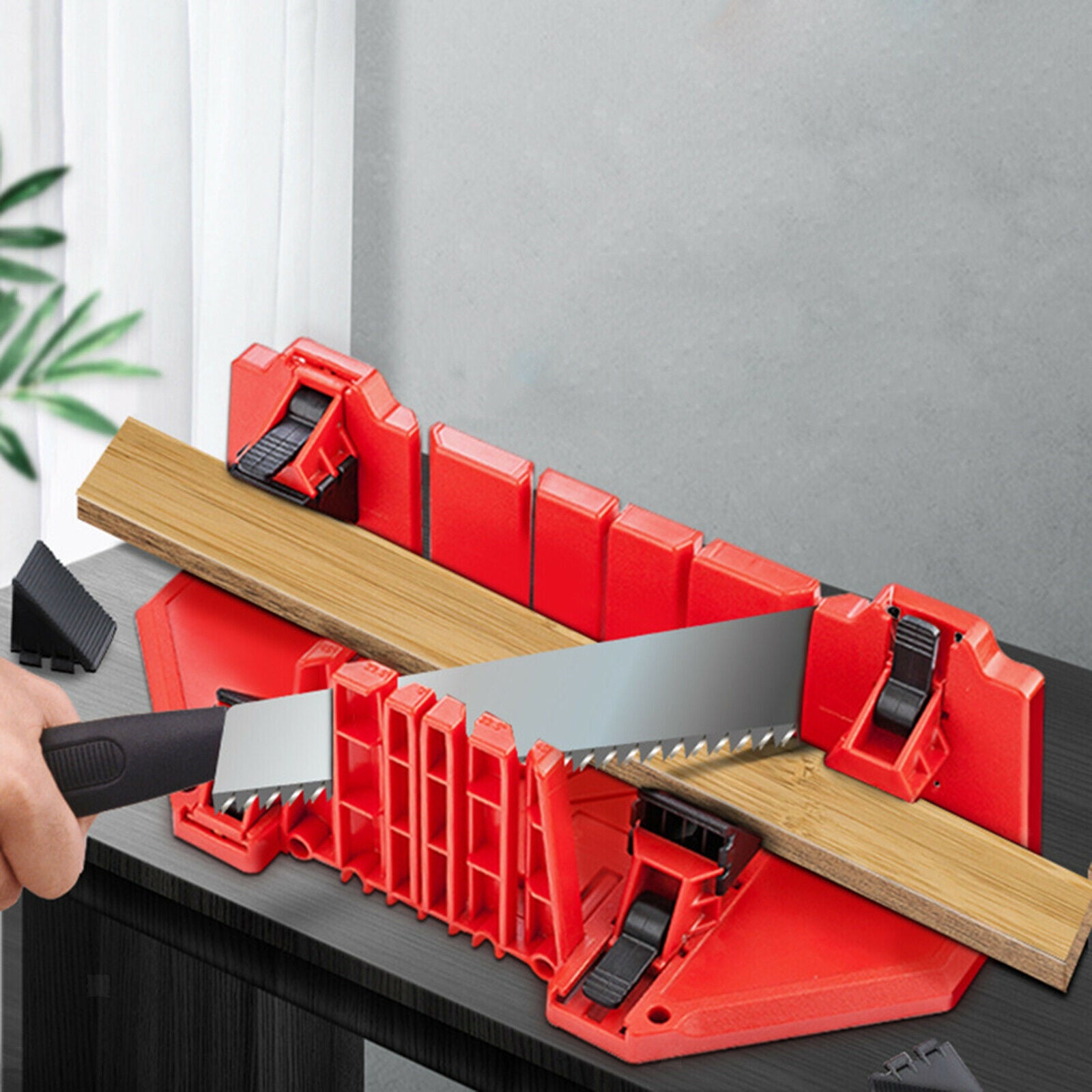 Mitre Box Box 45 and 90 Degrees Carpenter Tool Home Decoration Craftsmanship