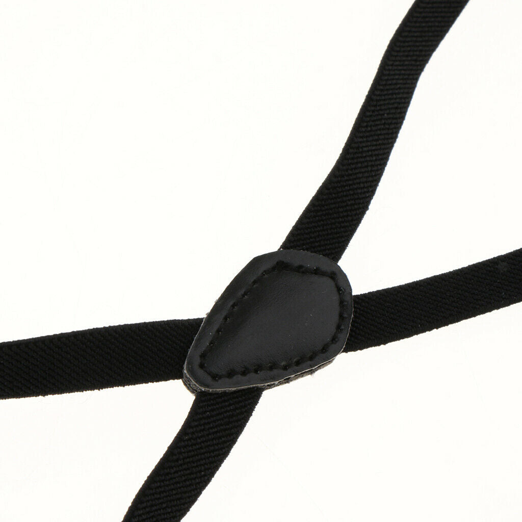 Mens Womens Clip-on Suspenders Elastic X-Back Wedding Party Prom Braces 1cm