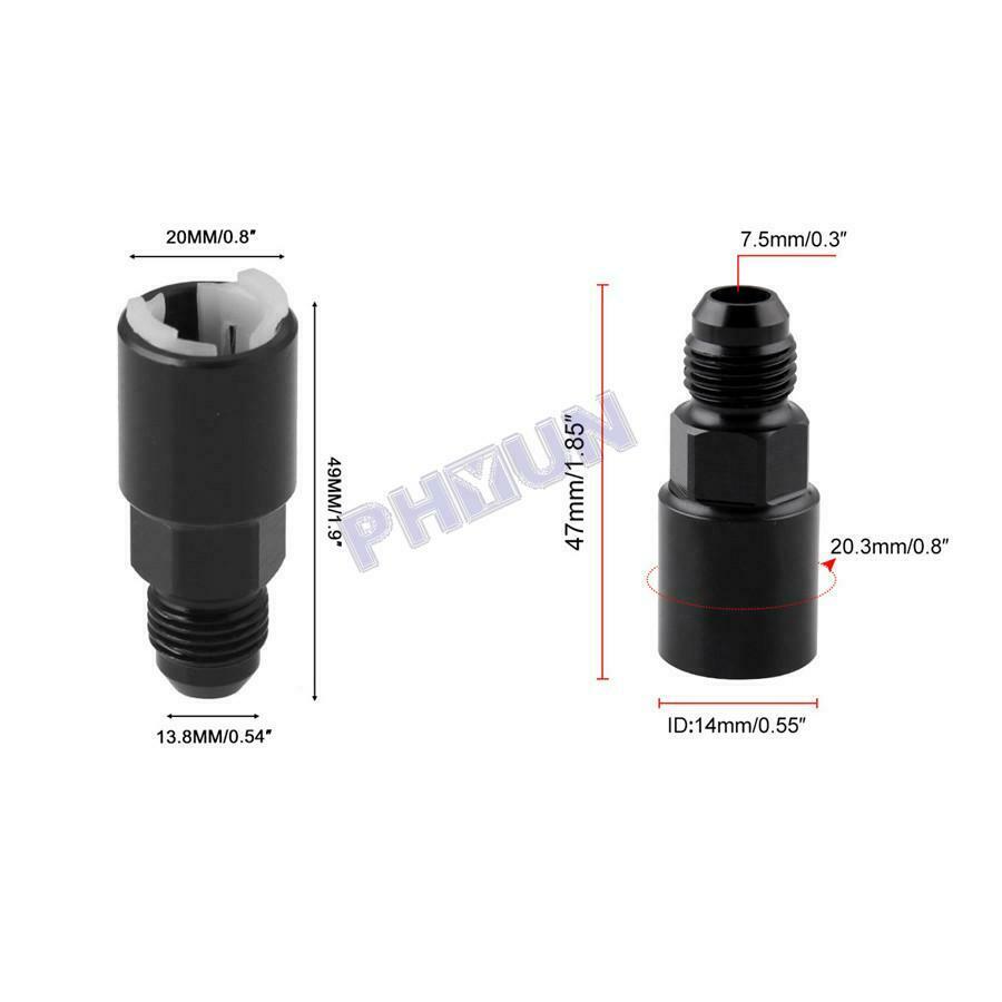 3x 6AN Fuel Rail Line Fitting Adaptor Kit For LS1 Corvette LQ4/LQ9 Truck Rails
