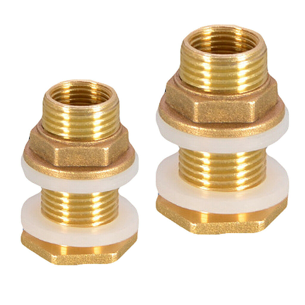 2Pieces Water Tank Connector No Leakage DN20 DN25 for Water Tanks Garden