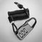 Scooter Motorcycle Helmet Lock Combination Lock Telescopic Spring Durable