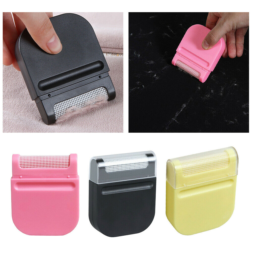 2pcs Yellow Manual Lint Remover Hair Ball Fluff Shaver Clothing Epilator
