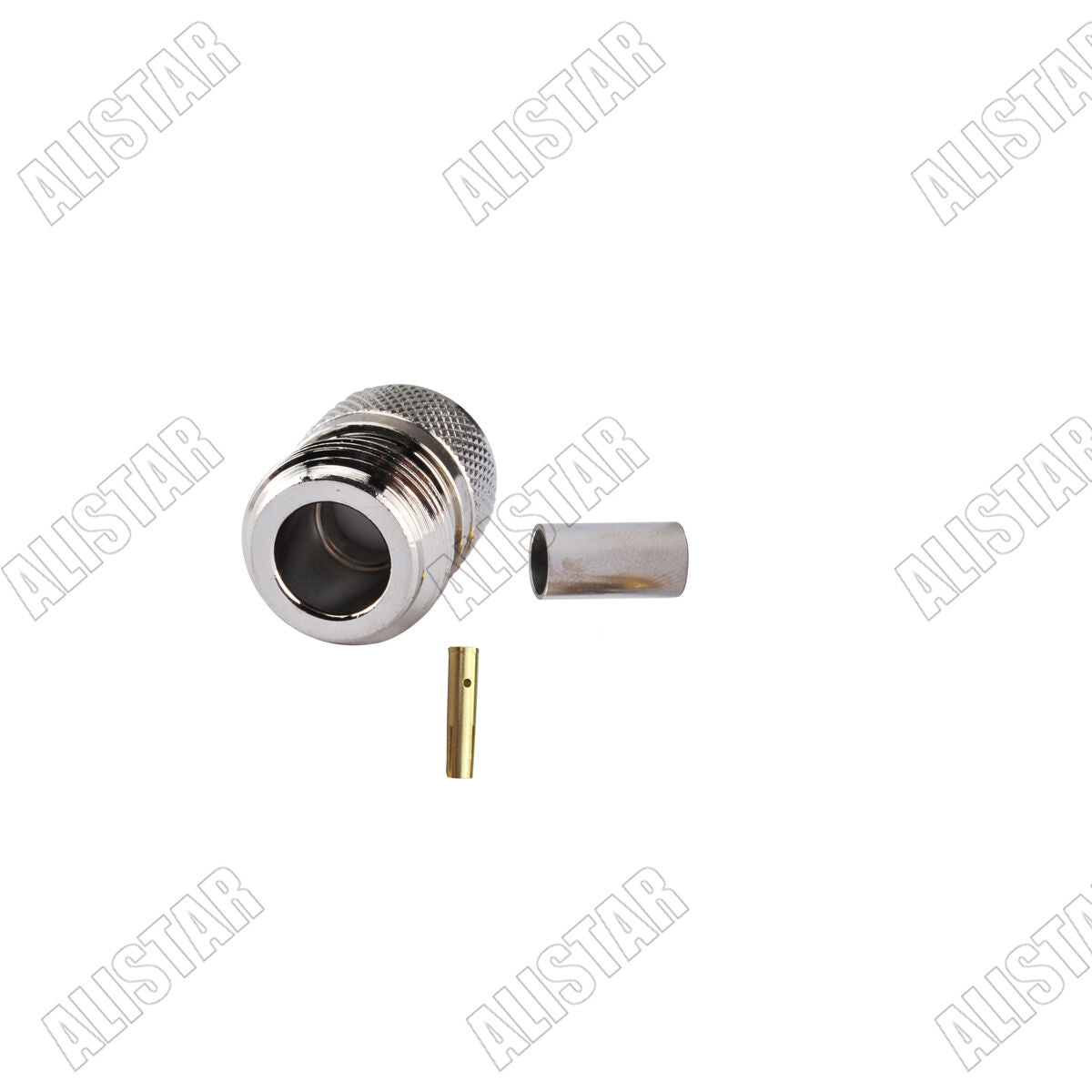10x RF Connector N type female jack crimp RG58 LMR195 RG142 RG400 cable straight