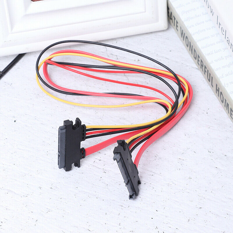 1Pc 50CM 22P SATA 7+15Pin M/F Serial Data Power Combo Cable Power Extensi.l8