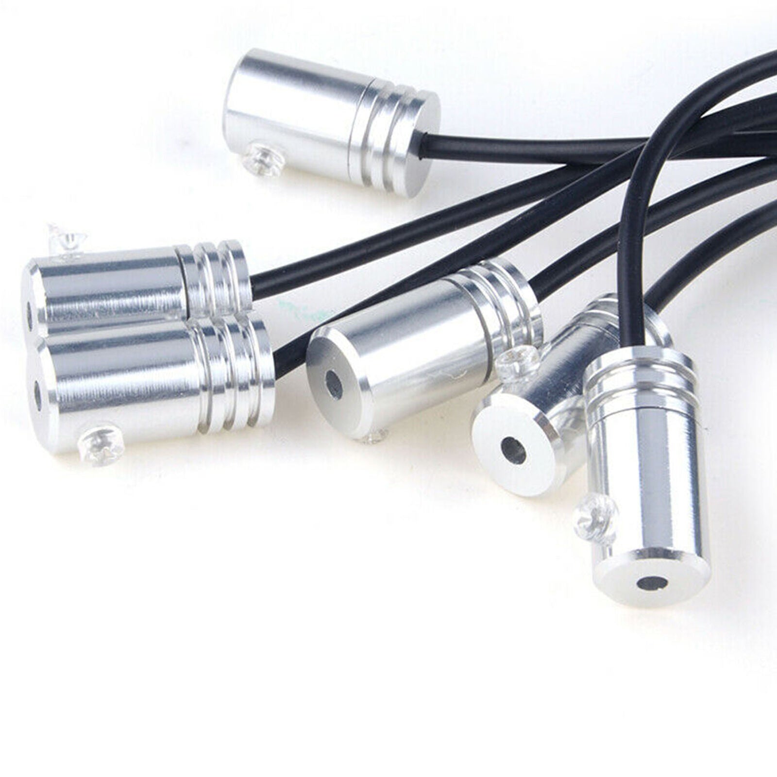 6in1 8M RGB LED Car Interior Fiber Optic Neon EL Wire Strip Light Atmosphere APP