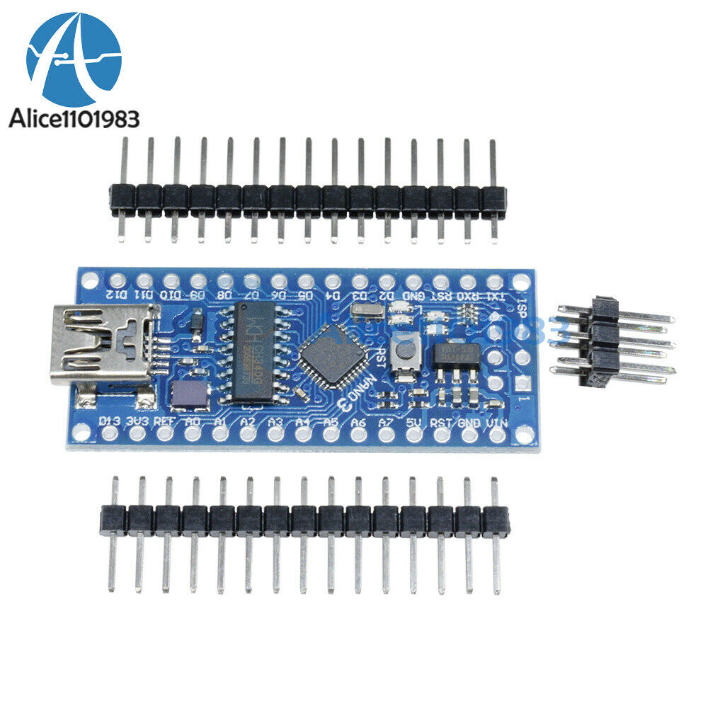 10x Nano V3.0 ATmega168 Mini-Controller USB 5V 16M CH340G Board For Arduino DIY